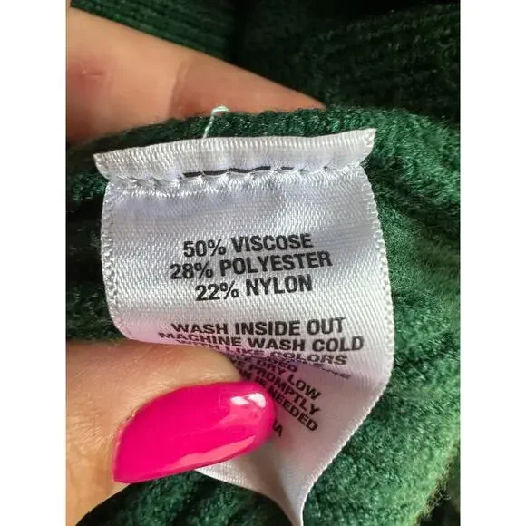 Crown & Ivy Hunt Green Pull over Thick Sweater XXL - Picture 3 of 7